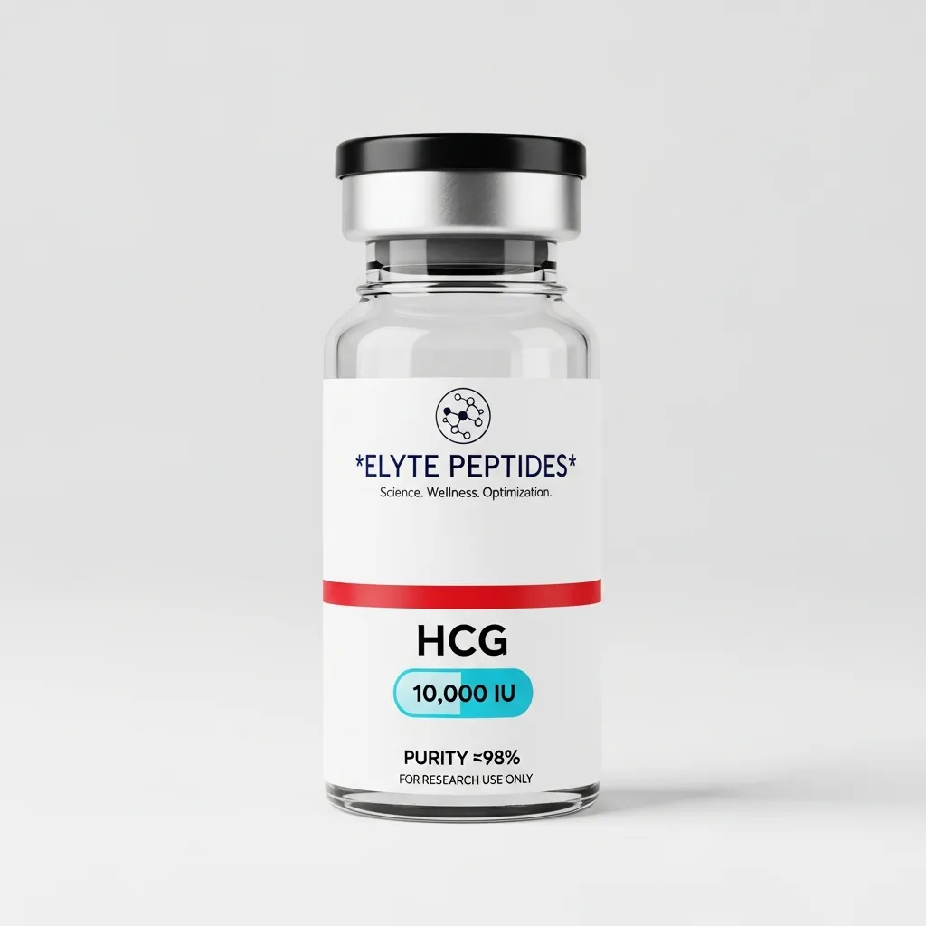 HCG research peptide vial